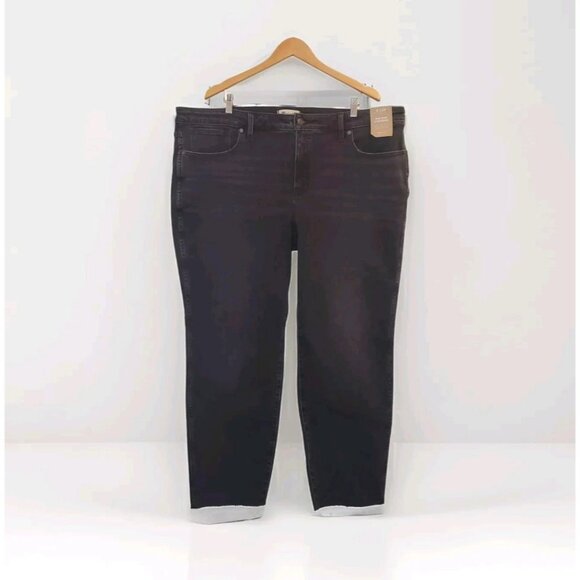 Madewell Plus Mid-Rise Stovepipe Jeans in Armand Wash: Raw-Hem Edition Size 24W - Picture 1 of 16